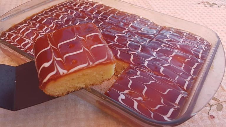 بسبوسة بالكراميل