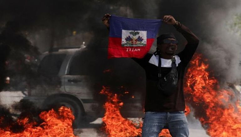 جانب من أعمال العنف في هايتي 