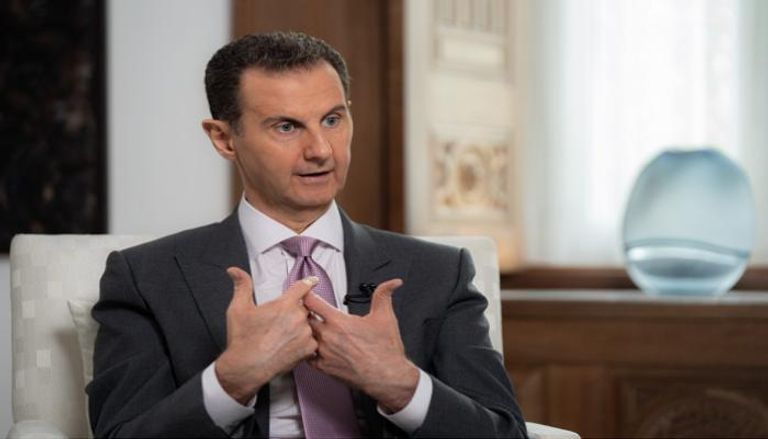 جانب من مقابلة الرئيس السوري بشار الأسد
