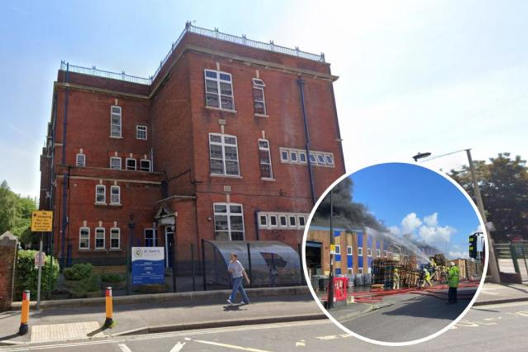 إخلاء الملعب ملعب ساوثهامبتون