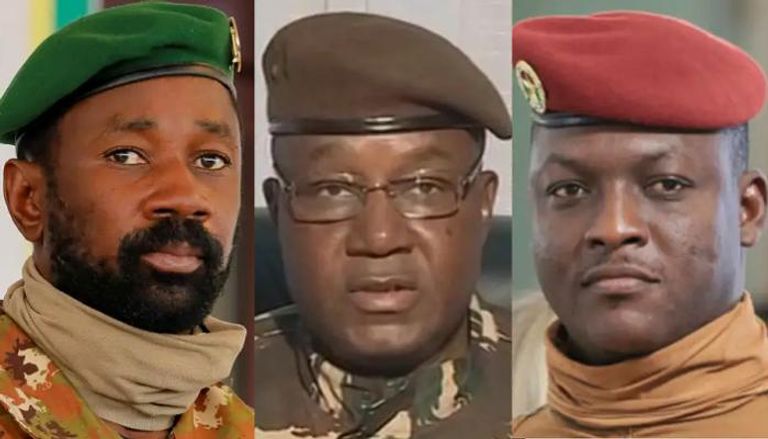 قادة النيجر ومالي وبوركينا فاسو