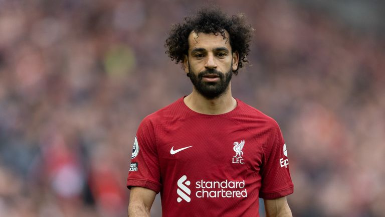 محمد صلاح لاعب نادي ليفربول