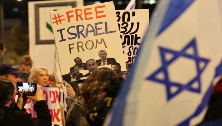 احتجاجات في إسرائيل ضد حكومة نتنياهو