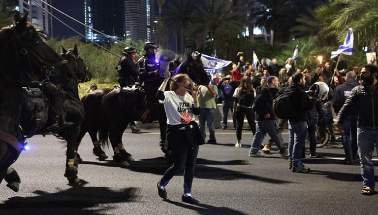 احتجاجات في إسرائيل ضد حكومة نتنياهو