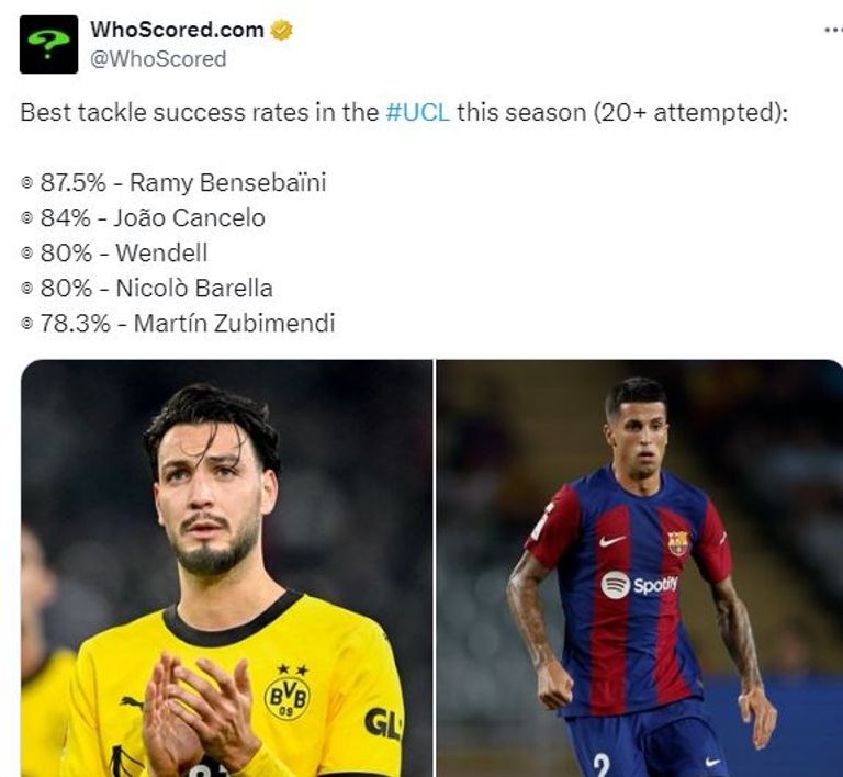 إحصائية whoscored الجزائري رامي بن سبعيني