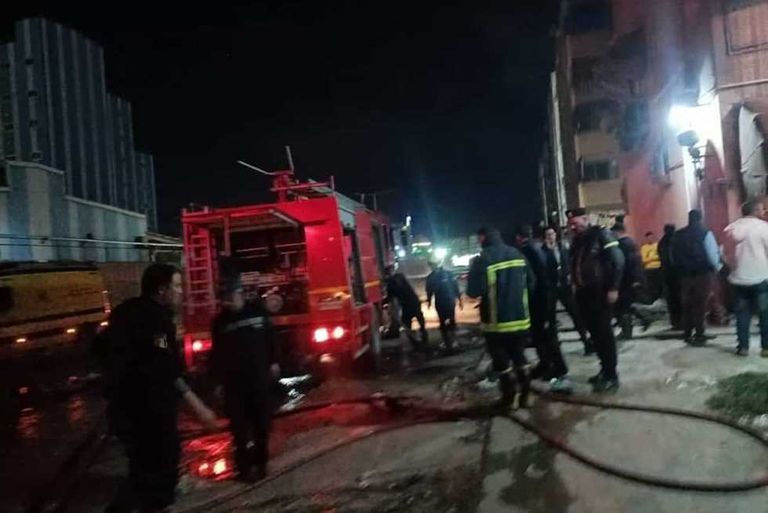 جانب من الحريق