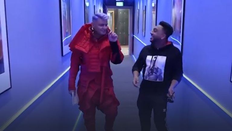 رامز جلال مع محمد ثروت وأوس أوس