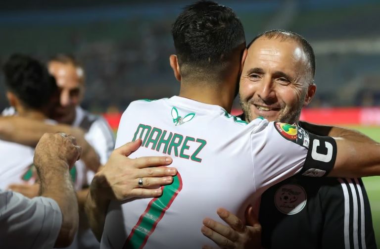 بلماضي ومحرز رياض محرز نجم منتخب الجزائر