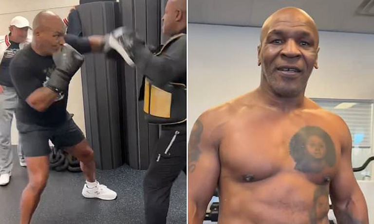 تدريب تايسون مايك تايسون وجيك بول