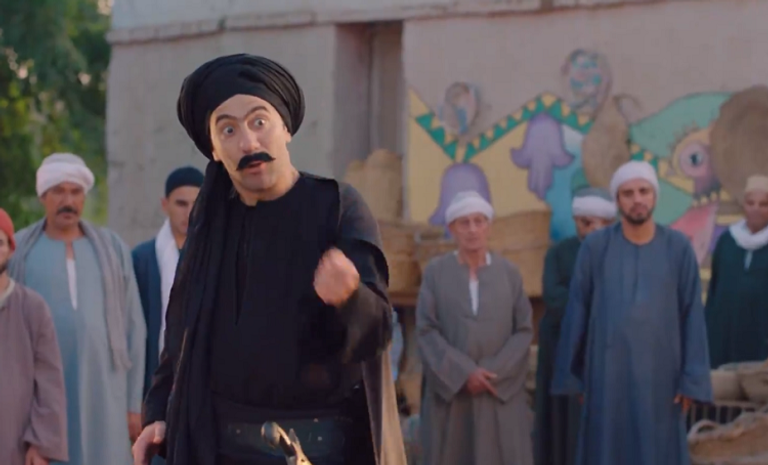 مشهد من مسلسل "الكبير أوي 8"