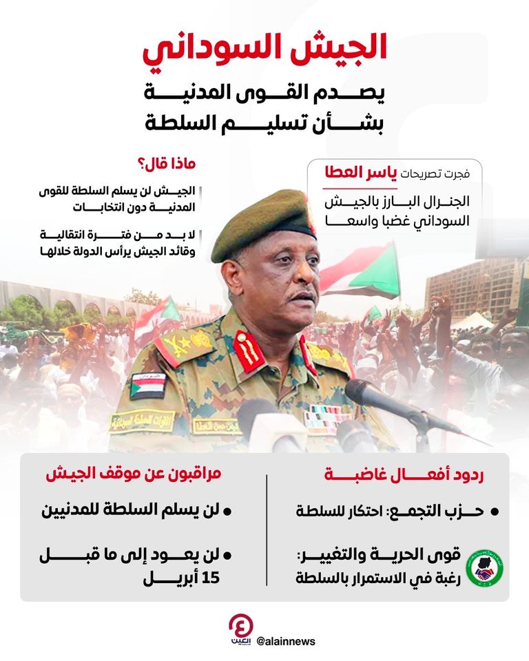 الجنرال ياسر العطا مساعد القائد العام للجيش السوداني