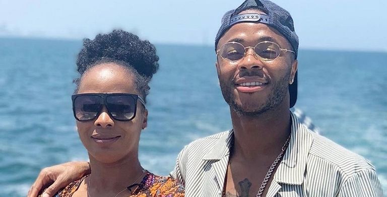 ستيرلينغ ووالدته كريستيانو رونالدو ووالدته