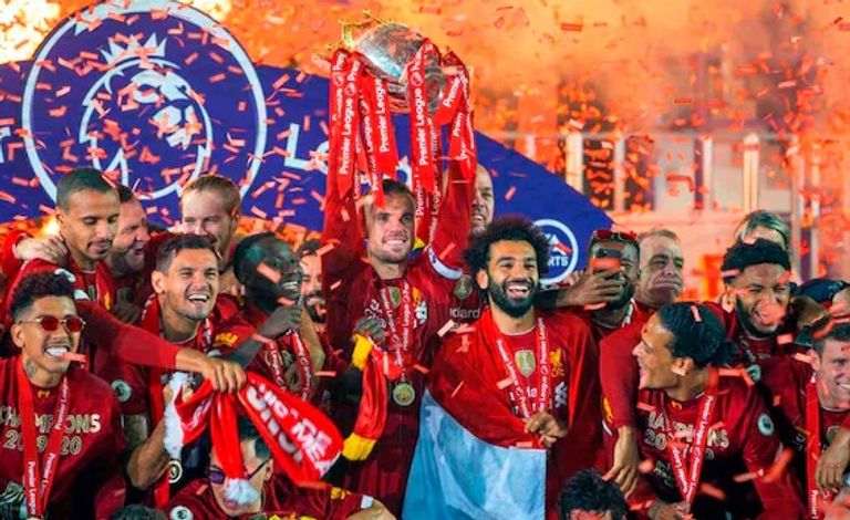 تتويج ليفربول في 2020 ليفربول بطل الدوري الإنجليزي في 2020