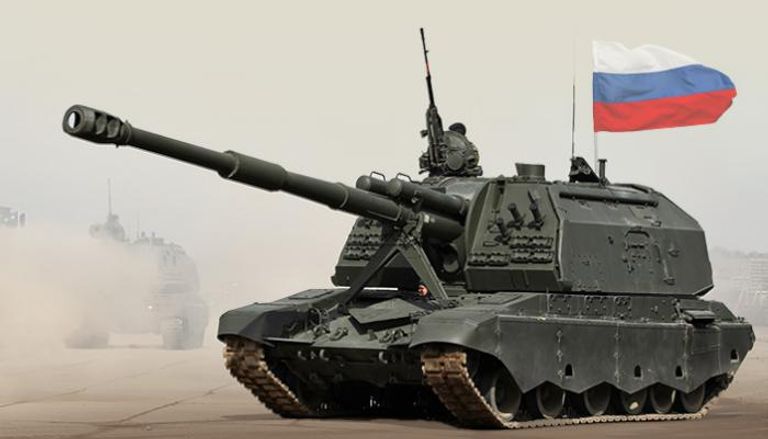 المدفع الروسي «Msta-S» في عرض عسكري
