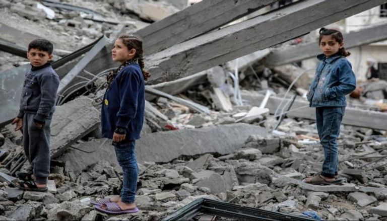 آثار القصف على غزة