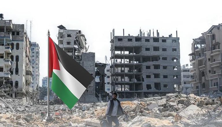 جانب من الدمار الذي لحق بغزة جراء الحرب الإسرائيلية 