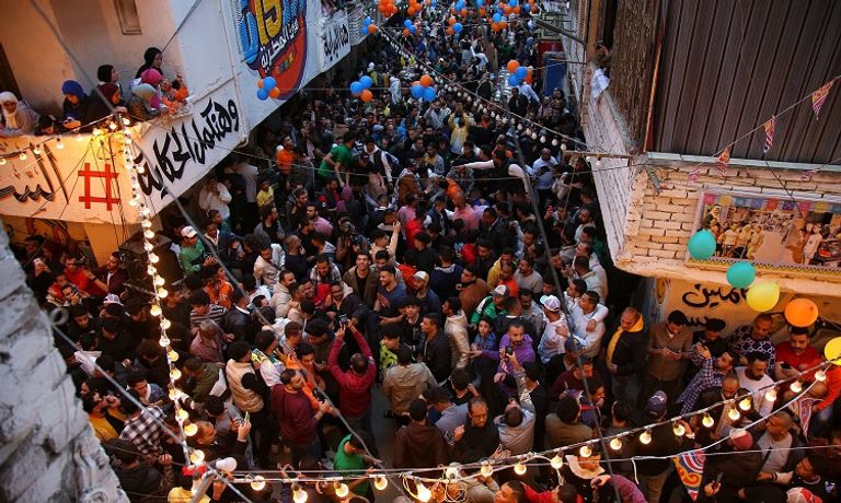 جانب من مائدة إفطار المطرية