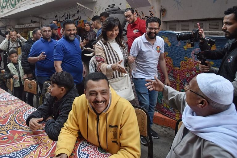 جانب من مائدة إفطار المطرية