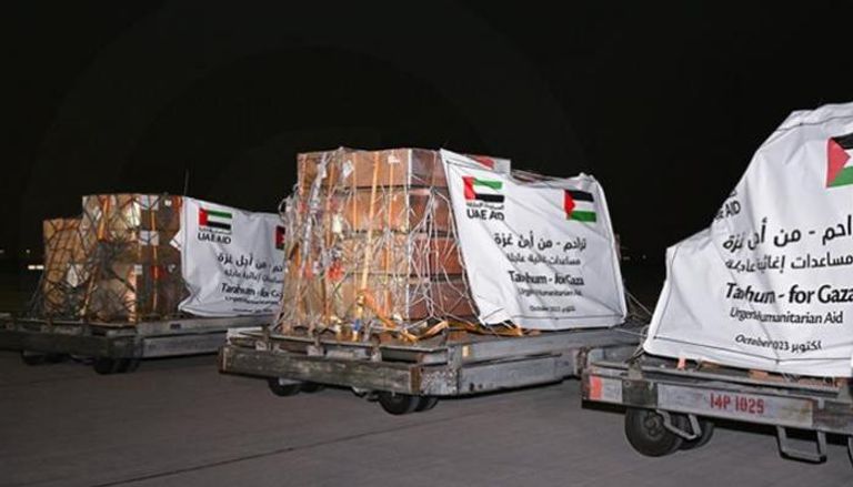 مساعدات إماراتية إلى غزة