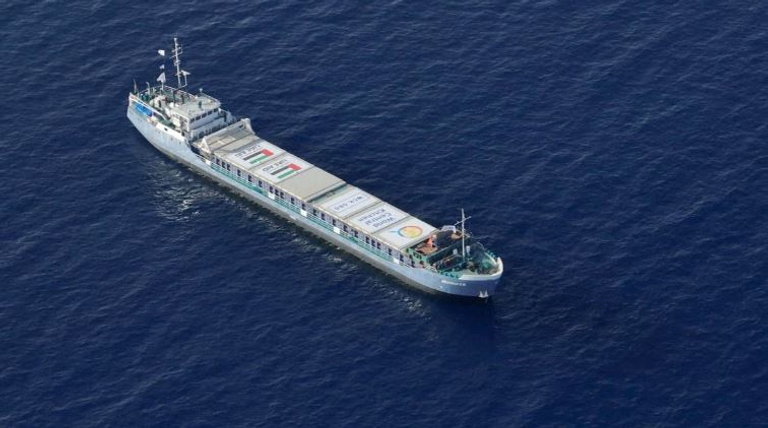 شحنة المساعدات الإماراتية المتوجهة إلى غزة