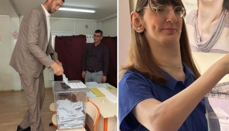 أطول رجل وامرأة في العالم يشاركان في الانتخابات المحلية التركية