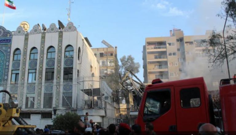 موقع الهجوم في دمشق- رويترز
