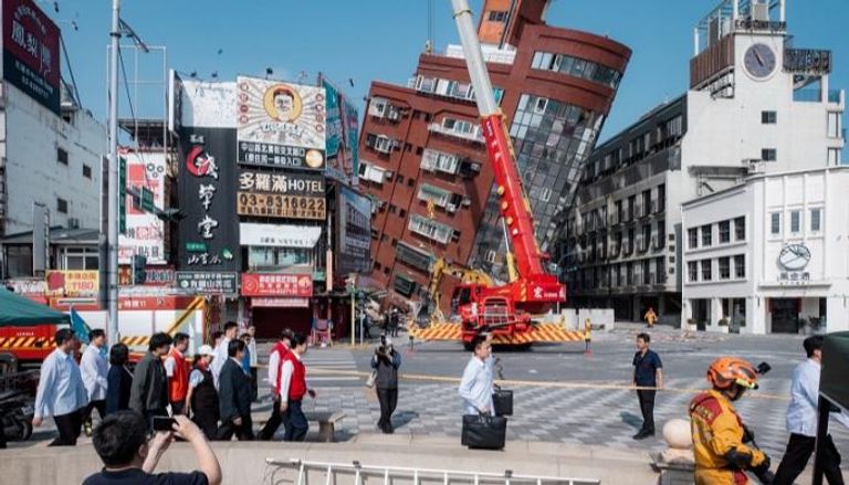 آثار زلزال تايوان