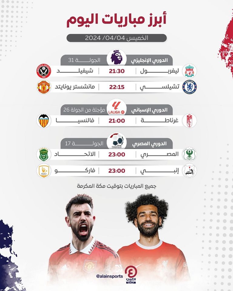 مباريات اليوم 