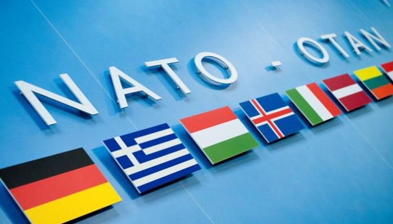 أعلام لبعض الدول المشاركة في حلف الناتو