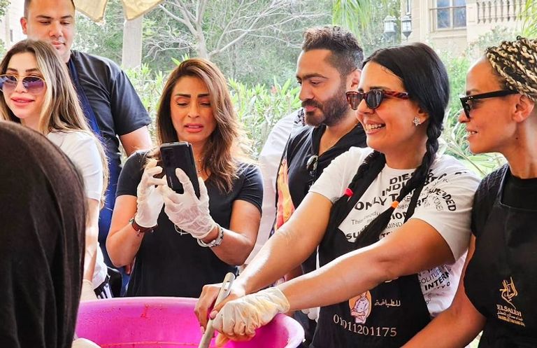 تامر حسني خلال الفعالية