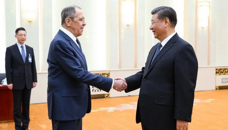 الرئيس الصيني يستقبل أمس وزير الخارجية الروسي