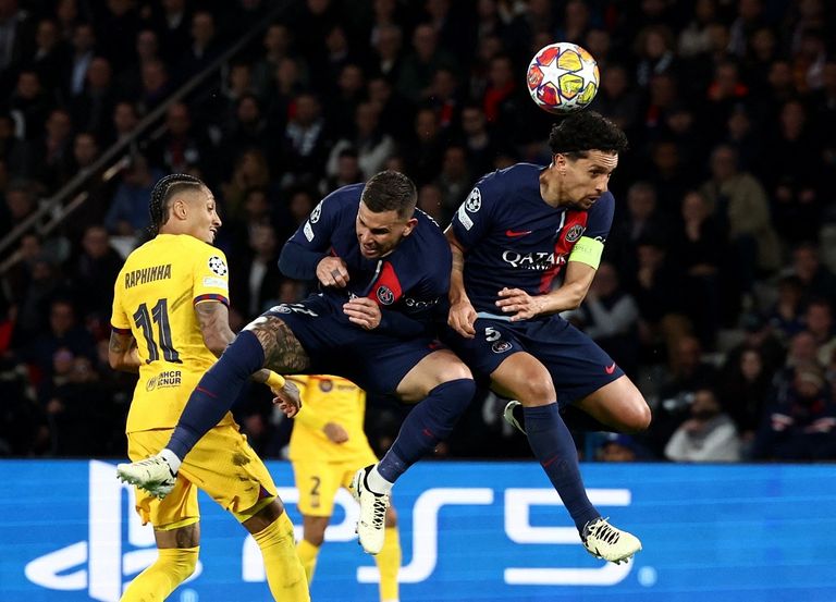 مباراة باريس سان جيرمان وبرشلونة في دوري أبطال أوروبا