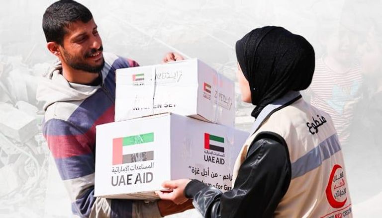 المساعدات الإماراتية لغزة