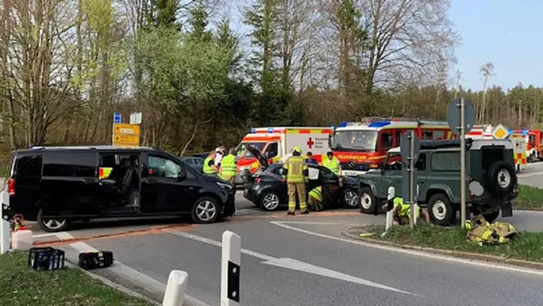 سيارة هاري كين بعد التصادم