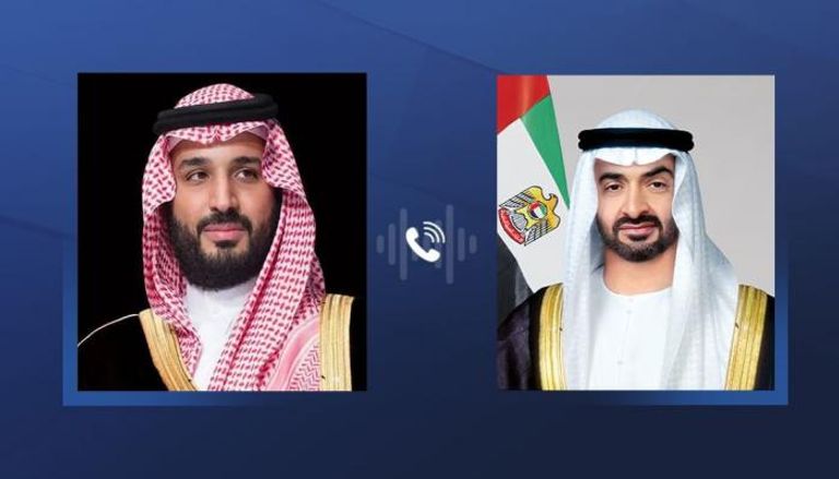 رئيس دولة الإمارات وولي العهد السعودي