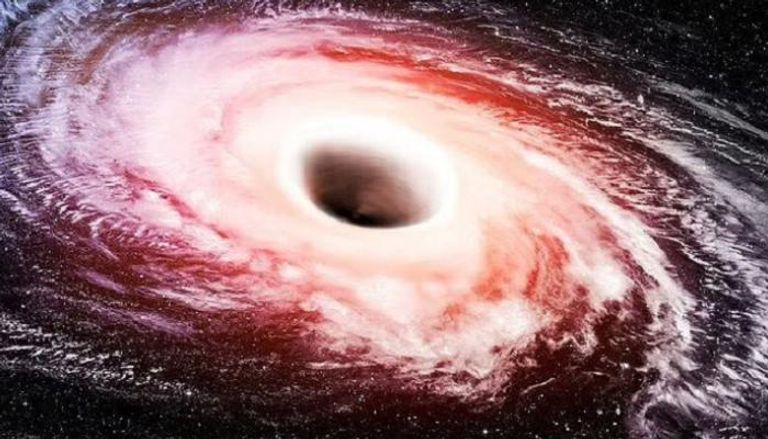تصور فني لشكل الثقب الأسود الذي تم اكتشافه 