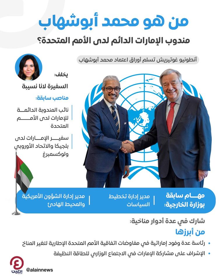 جانب من تسلم أوراق الاعتماد