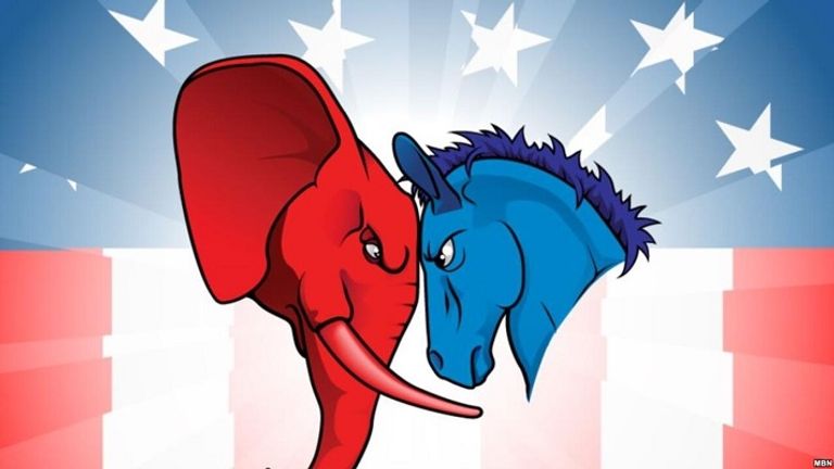 الفيل الجمهوري والحمار الديمقراطي