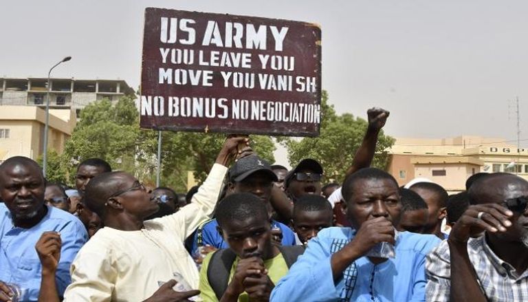  احتجاجات بالنيجر للمطالبة برحيل الجيش الأمريكي