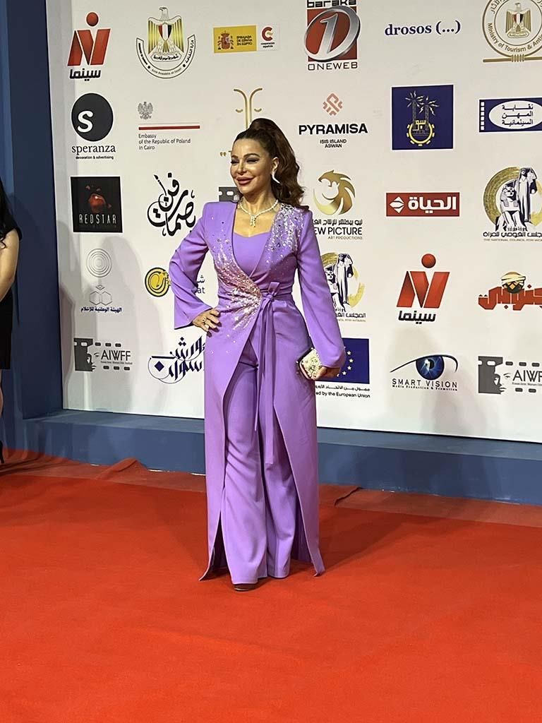 رانيا يوسف في مهرجان أسوان لسينما المرأة 