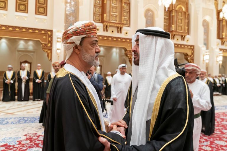 رئيس الإمارات وسلطان عمان