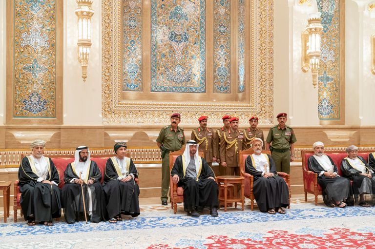 رئيس الإمارات وسلطان عمان