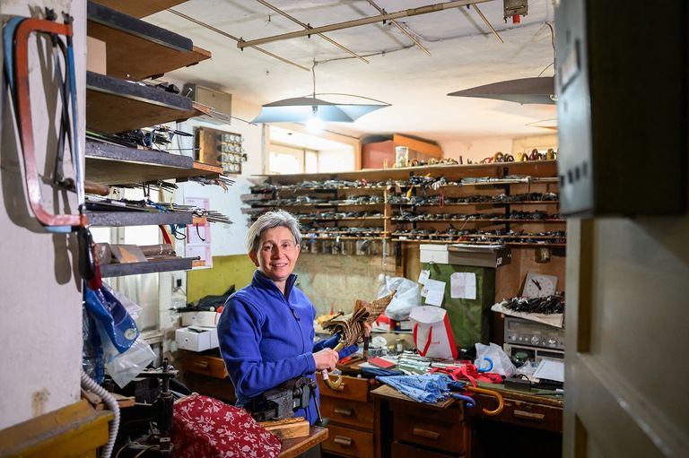 ماريا لاه داخل ورشتها