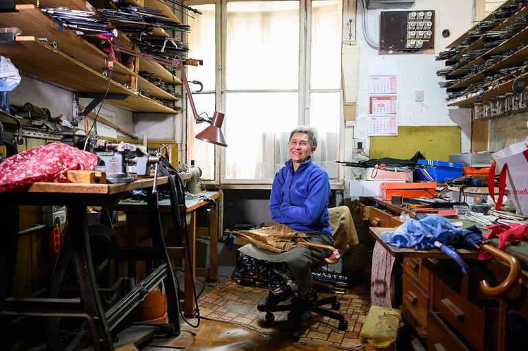 ماريا لاه داخل ورشتها