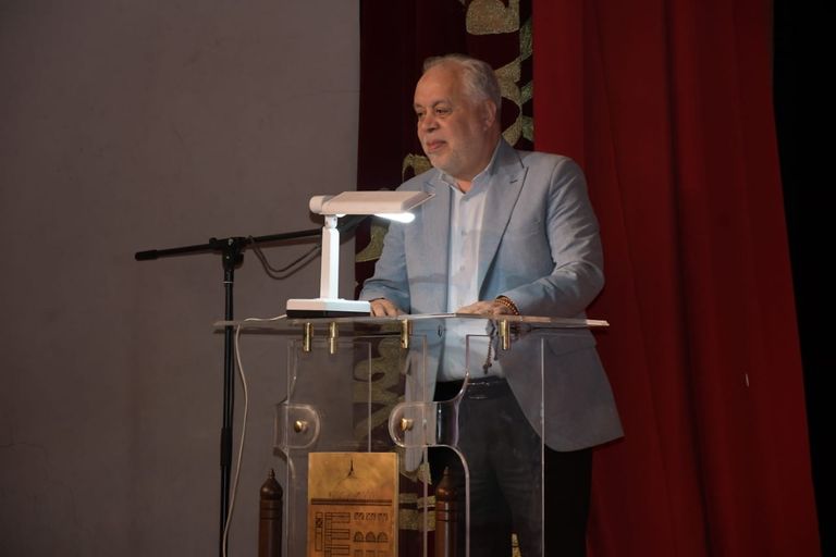 ريهام عبدالغفور في حفل تكريم اسم والدها
