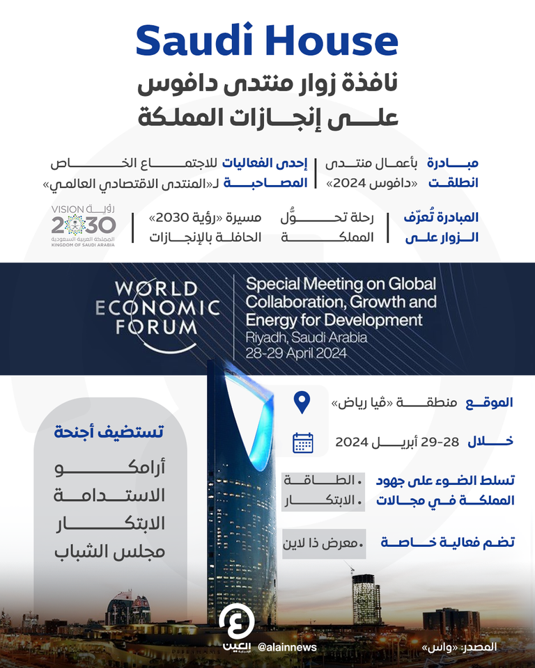 Saudi House  المنتدى الاقتصادي العالمي في الرياض