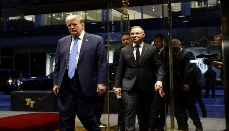 ترامب مع الرئيس البولندي أندريه دودا 
