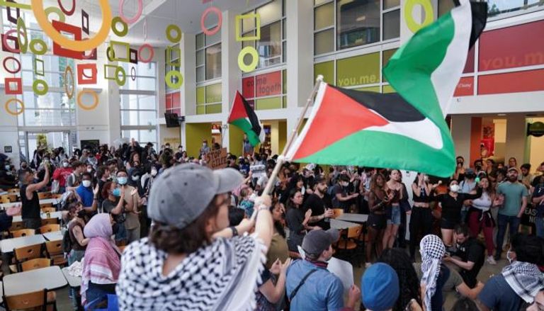 مظاهرات طلابية مؤيدة للفلسطينيين في أمريكا