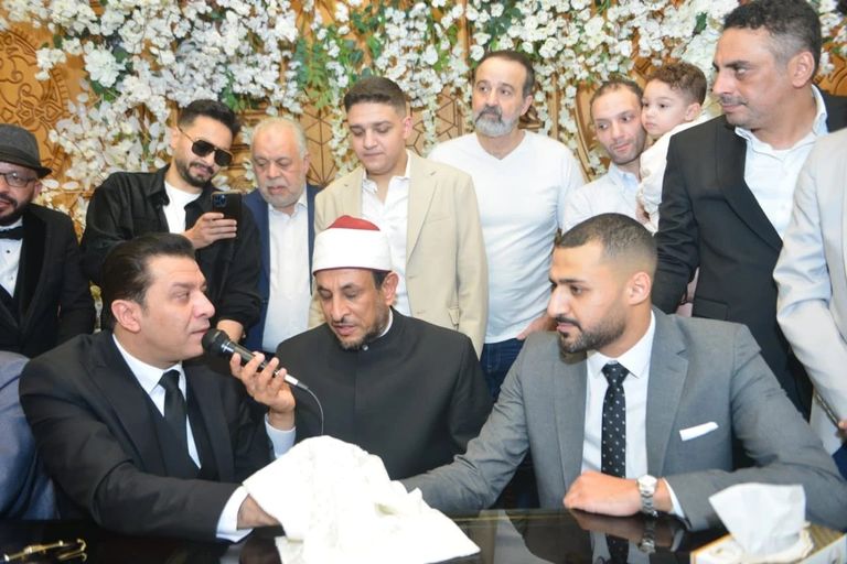 عقد قران ابنة الفنان مصطفى كامل