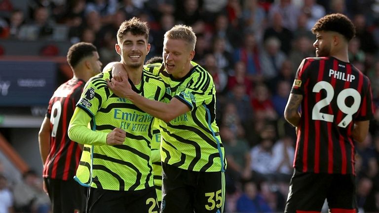 مباراة أرسنال وبورنموث في الدوري الإنجليزي - أرشيفية